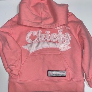 Kansas City Chiefs Pink Hoodie NFL 2T Girls Kids Toddler Barbie Taylor Swift